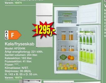 Harald Nyborg Køle/fryseskab tilbud