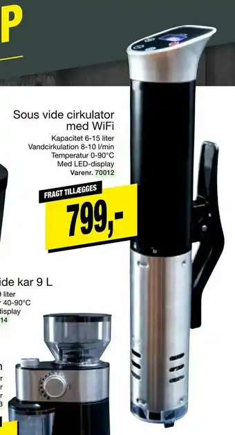 Harald Nyborg Sous vide cirkulator med WiFi tilbud