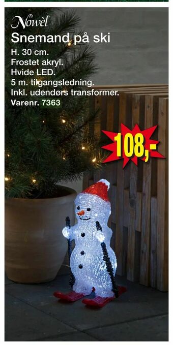 Snemand på ski