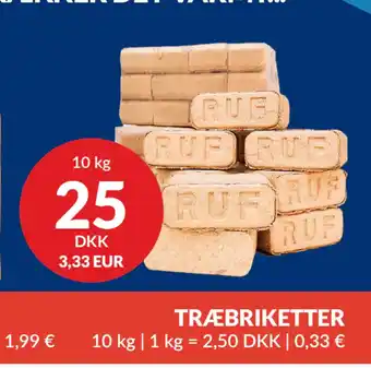 Nielsen's Discount TRÆBRIKETTER tilbud