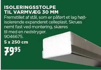 jem & fix ISOLERINGSSTOLPE TIL VARMVÆG 30 MM tilbud