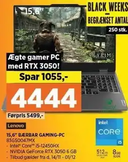Power 15,6'' BÆRBAR GAMING-PC tilbud