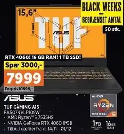 Power TUF GAMING A15 tilbud