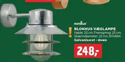 BLOKHUS VÆGLAMPE