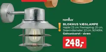 jem & fix BLOKHUS VÆGLAMPE tilbud