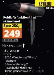 Power HÅRTØRRER tilbud