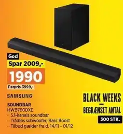 Power SOUNDBAR tilbud