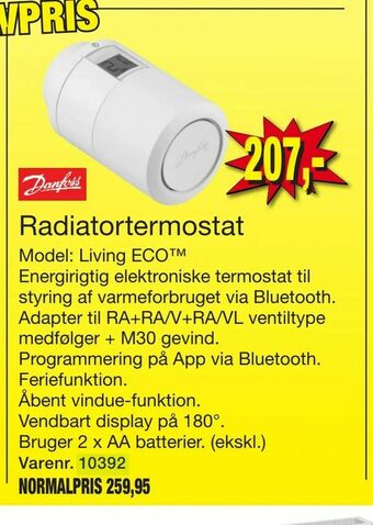 Harald Nyborg Radiatortermostat tilbud