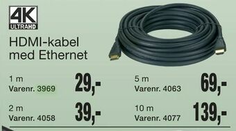 Harald Nyborg HDMI-kabel med Ethernet tilbud