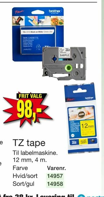 Harald Nyborg TZ tape tilbud