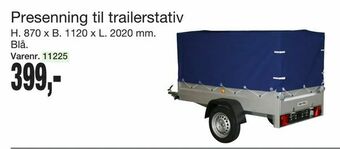 Harald Nyborg Presenning til trailerstativ tilbud