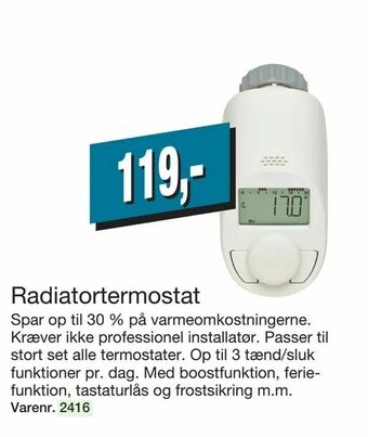 Harald Nyborg Radiatortermostat tilbud