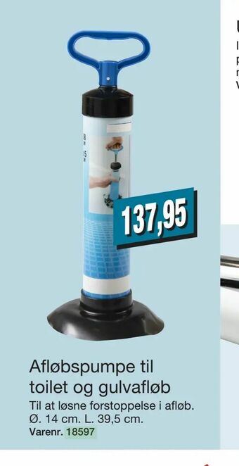 Harald Nyborg Afløbspumpe til toilet og gulvafløb tilbud