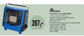 Harald Nyborg Varmeovn til gasdåser tilbud