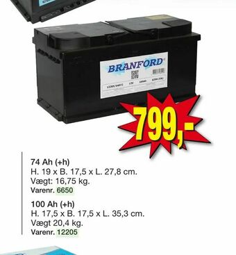 Harald Nyborg Autobatteri 12 V tilbud