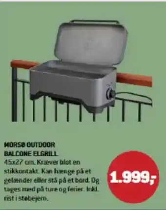 XL-BYG Morsø Outdoor balcone elgrill tilbud