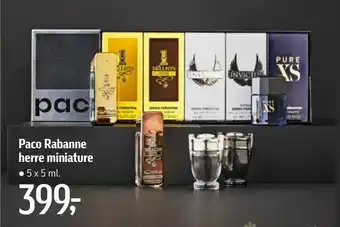 Føtex Paco Rabanne herre miniature tilbud