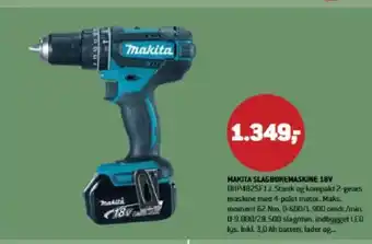 XL-BYG Makita slagboremaskine 18V tilbud