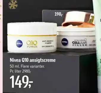 Føtex Nivea Q10 ansigtscreme tilbud
