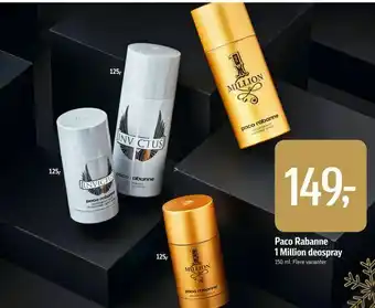 Føtex Paco Rabanne 1 Million deospray tilbud