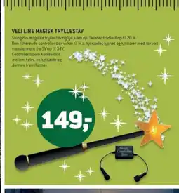 XL-BYG Veli line magisk tryllestav tilbud