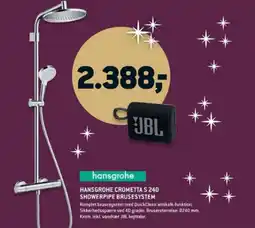 XL-BYG Hansgrohe Crometta S 240 showerpipe brusesystem tilbud