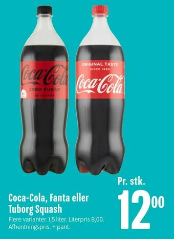 Min Købmand Coca-Cola, Fanta eller Tuborg Squash tilbud