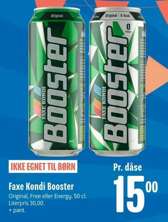 Min Købmand Faxe Kondi Booster tilbud