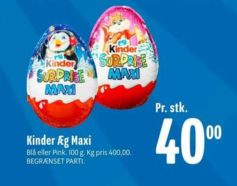 Min Købmand Kinder Æg Maxi tilbud