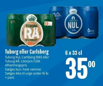 Min Købmand Tuborg eller Carlsberg tilbud