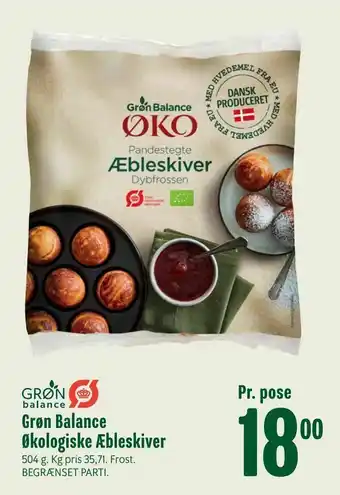 Min Købmand Grøn Balance Økologiske Æbleskiver tilbud