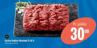 Min Købmand Gestus Hakket Oksekød 12-16 % tilbud
