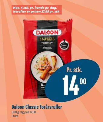 Min Købmand Daloon Classic Forårsruller tilbud