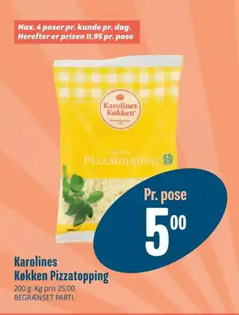 Min Købmand Karolines Køkken Pizzatopping tilbud