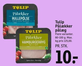 SPAR Tulip Pålækker pålæg tilbud