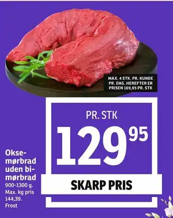 SPAR Oksemørbrad uden bimørbrad tilbud