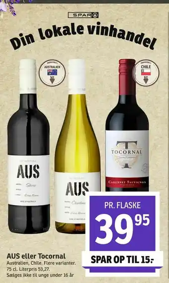 SPAR AUS eller Tocornal tilbud