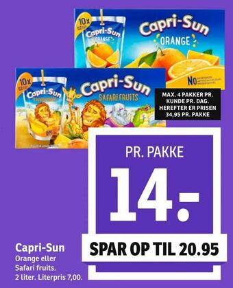 SPAR Capri-Sun tilbud