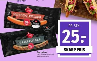 SPAR Gøl pølser tilbud