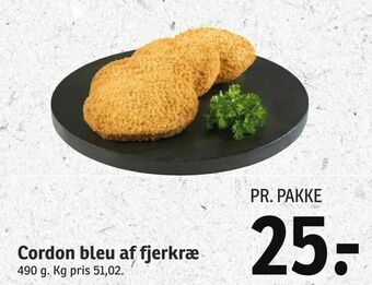 SPAR Cordon bleu af fjerkræ tilbud