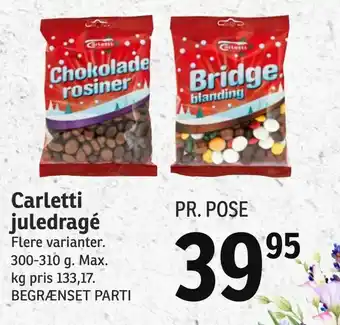 SPAR Carletti juledragé tilbud