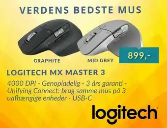 CBC Logitech mx master 3 tilbud