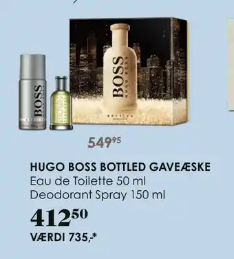 Matas Hugo boss bottled gaveæske tilbud