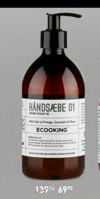 Matas Ecooking håndsæbe eller bodylotion tilbud