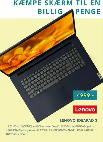 Tjdata Lenovo ideapad 3 tilbud