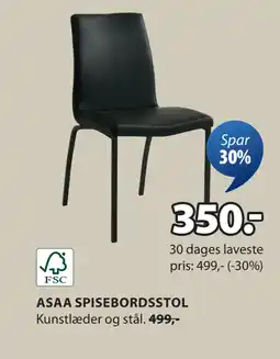 JYSK ASAA SPISEBORDSSTOL tilbud