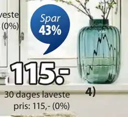 JYSK KNUD VASE tilbud