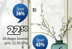 JYSK INGVALD KUNSTIG BLOMST tilbud