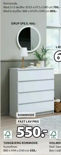 JYSK TANGBJERG KOMMODE tilbud