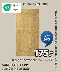 JYSK SANDELTRE TÆPPE tilbud